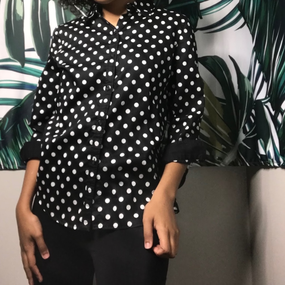 Black and white shirt